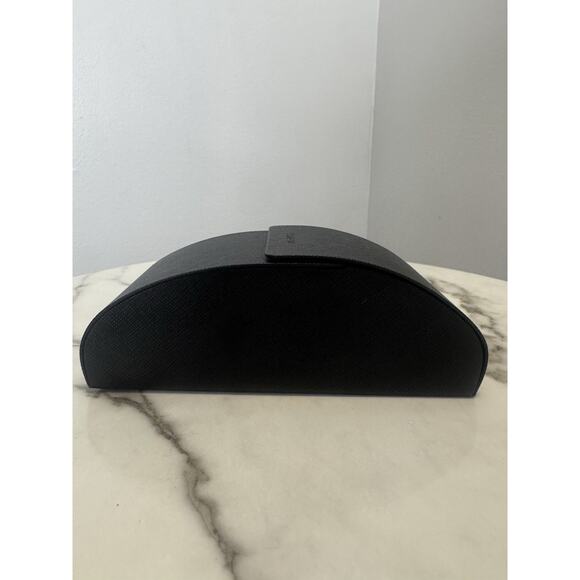 Prada Black Saffiano Sunglasses Case w/ New Cleaning Cloth & Booklet Replacement - Picture 5 of 14